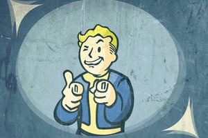 Обои на рабочий стол: fallout3, vault boy‎, игра, обои