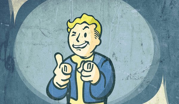 Обои на рабочий стол: fallout3, vault boy‎, игра, обои