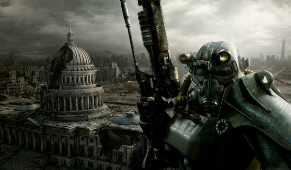 Обои на рабочий стол: fallout 3, город, руины