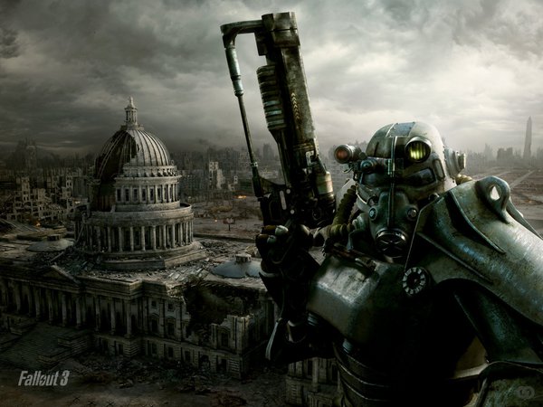 fallout 3, город, руины