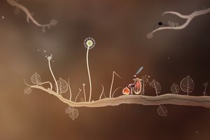 Обои на рабочий стол: Amanita design, botanicula, ботаника, гриб, жёлудь