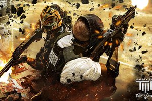 Обои на рабочий стол: Army of Two: The Devil's Cartel, Альфа, Браво, маска, наёмники, оружие