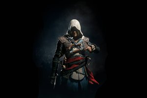 Обои на рабочий стол: Assassin's Creed IV: Black Flag, ассасин, пират, Черный Флаг, Эдвард Кенуэй