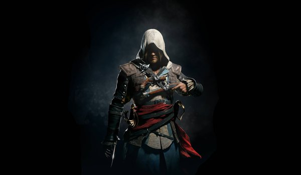 Обои на рабочий стол: Assassin's Creed IV: Black Flag, ассасин, пират, Черный Флаг, Эдвард Кенуэй