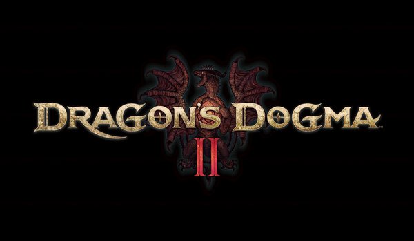 Обои на рабочий стол: 2024 Games, black background, Dragon's Dogma 2, games, logo