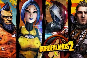Обои на рабочий стол: art, Borderland 2, game, персонажи.