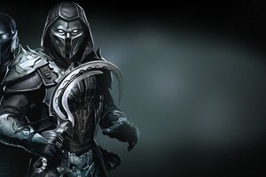 Обои на рабочий стол: Ghost, Mortal Kombat 11, Noob Saibot, shadow, sickle, Нуб Сайбот, персонаж, призрак, серп, Смертельная Битва 11, тень