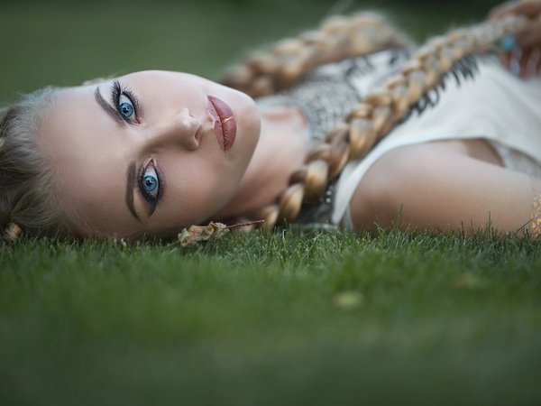 blonde, blue eyes, close up, Dmitry Shulgin, Dmitry Sn, face, girl, Karina Tikhonovskaya, model, photo, photographer, portrait