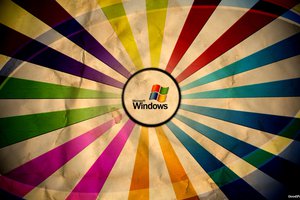 Обои на рабочий стол: colors, microsoft windows, мятая бумага, цвета