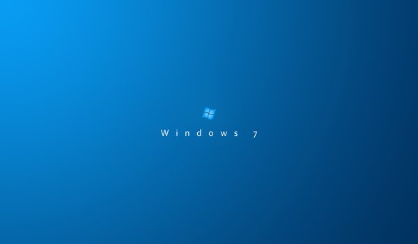Обои на рабочий стол: hi tech, windows 7, минимализм, синий фон