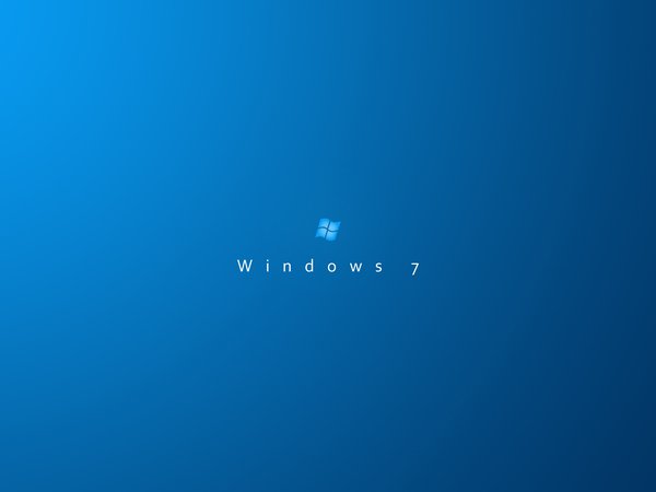 hi tech, windows 7, минимализм, синий фон