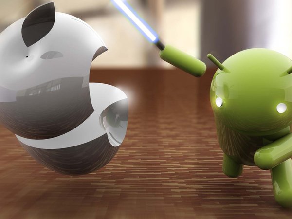 android, apple, андроид, меч, яблоко