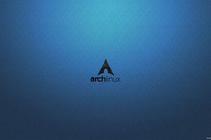 Обои на рабочий стол: arch linux, bluewave, linux