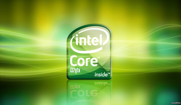 Обои на рабочий стол: core, i32gtx, intel, зеленый, интел, процессор, свет, фон