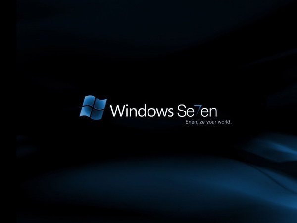seven, windows 7, программа, семь, синий, фон, черный