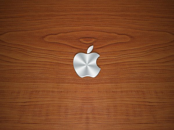 apple, дерево, логотип, текстура