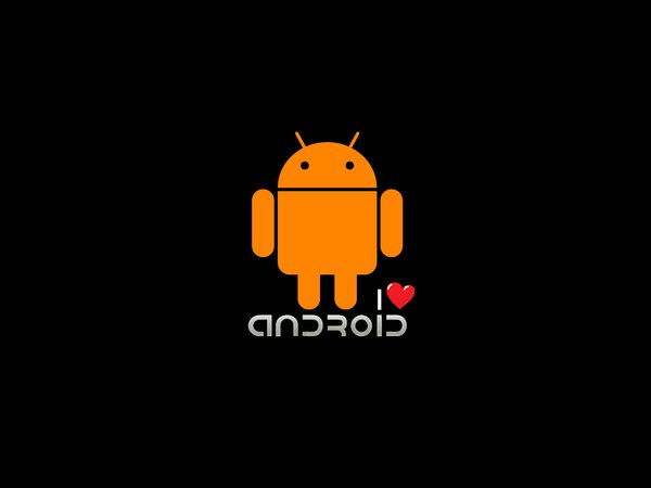 android, i love android, os, сердечко
