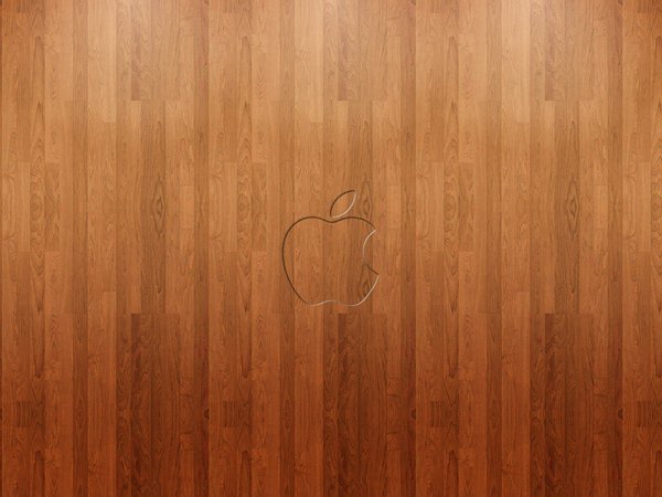 apple, логотип, минимализм, паркет, текстура, фон, яблоко