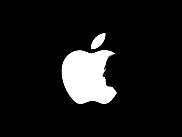 apple, logo, steve jobs, стив джобс, тень, эпл