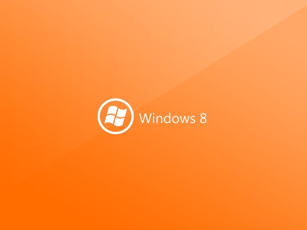 hi-tech, logo, microsoft, orange, pc, windows 8