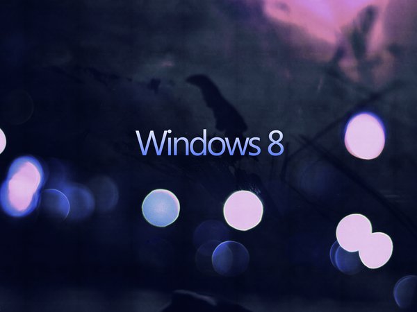 windows 8, боке, минимализм