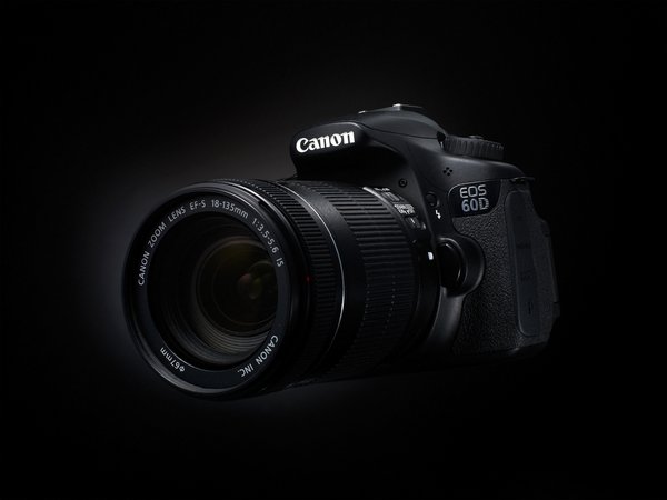 60D, canon, фотоаппарат, черный фон