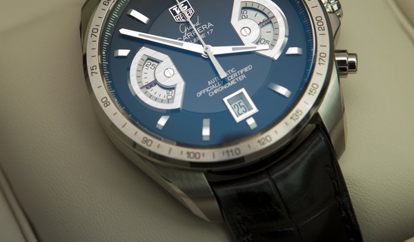 Обои на рабочий стол: TAG Heuer Grand Carrera Chronograph Calibre 17 RS, стрелки, часы