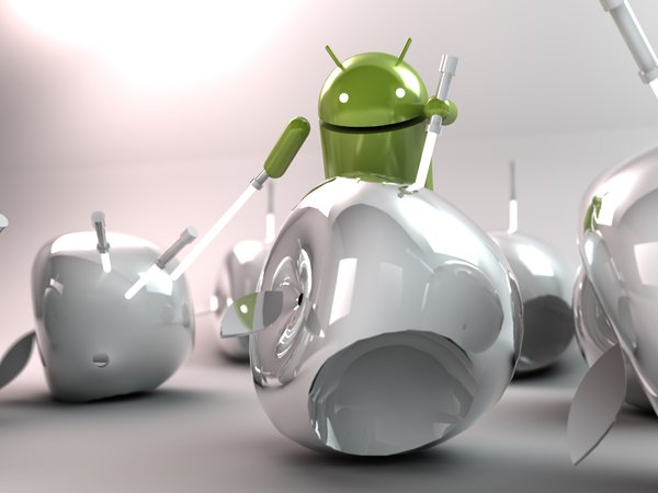 android, apple, art, hi-tech, андроид, световые мечи