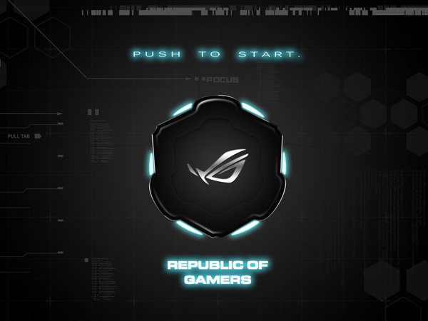 asus, background, brand, push to start, republic of gamers, rog