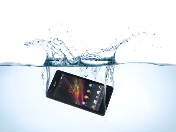mobile, sony, water, xperia, zr
