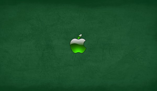 Обои на рабочий стол: apple, mac, зеленый, яблоко