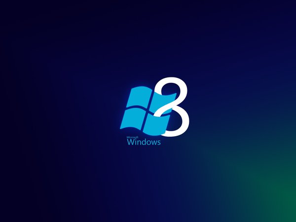 blue, logo, windows 8