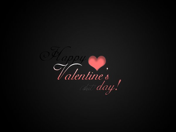 happy valentines day, день всех влюбленных, день святого валентина, минимализм, надписи, настроения, обои, праздник, фон, черный