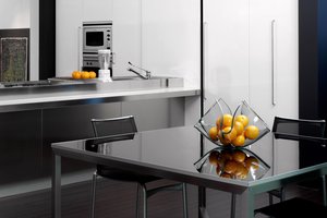 Обои на рабочий стол: апельсины, дизайн, интерьер, квартира, комната, кухня, серый, стиль, фрукты