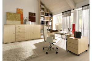 Обои на рабочий стол: elegant home office design, дизайн, интерьер, комната, офис, рабочий кабинет, служебное помещение, стиль