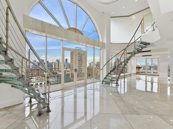 penthouse in Brooklyn, дизайн, интерьер, мегаполис, пентхаус, стиль