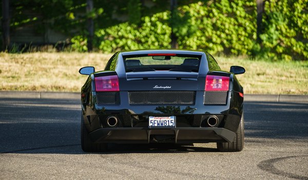 Обои на рабочий стол: gallardo, lamborghini, Lamborghini Gallardo, rear view