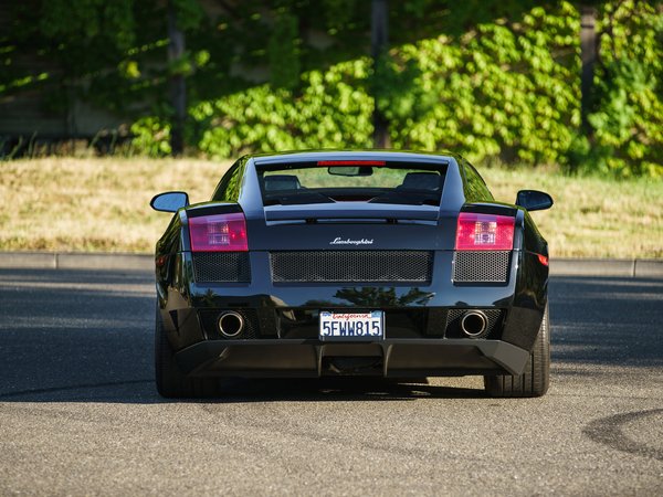gallardo, lamborghini, Lamborghini Gallardo, rear view