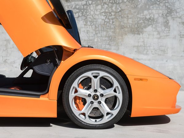 Italian Cars, Lamborghini Murcielago Roadster, orange, supercar, Wheels