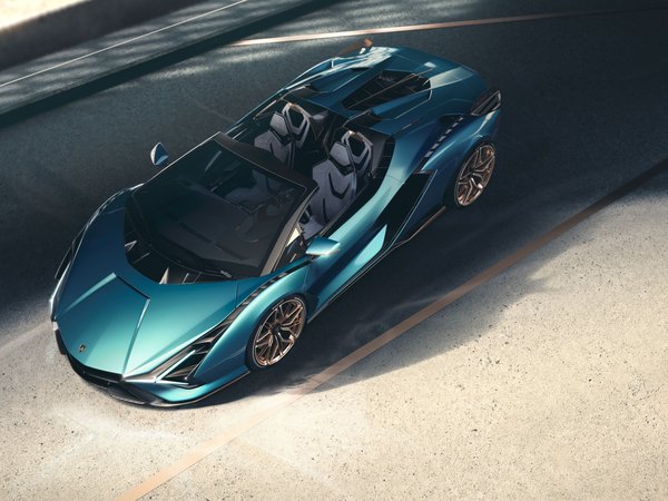 lamborghini, Lamborghini Sian, Lamborghini Sian Roadster, Sian, гибрид, изумительный, родстер, суперкар