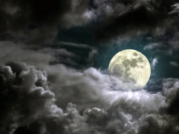 cloudy night, full moon, moonlight, sky, лунный свет, небо, облачно ночь, полная луна