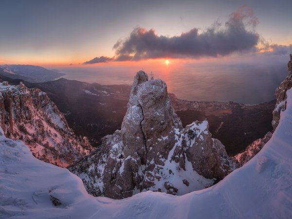 Ай-Петри, Александр Трашин, крым, ледяные скалы