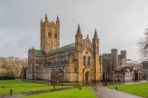 Обои на рабочий стол: Buckfast Abbey, англия, монастырь, храм