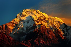 Обои на рабочий стол: 4K ULTRA-HD (2160P), Annapurna Massif Himalayas, mountain, Nepal