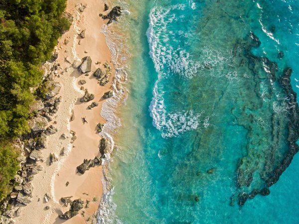 Marley Beach, Бермудские острова, Бермуды, океан, пейзаж, пляж, природа