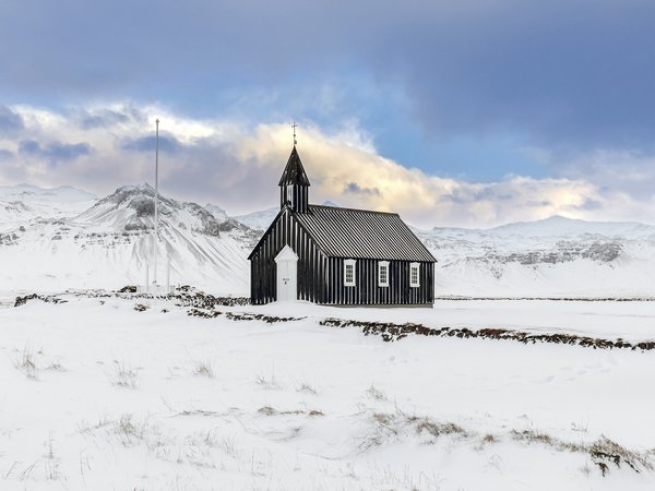 Budir Church, Snæfellsnes Peninsula, Western Iceland