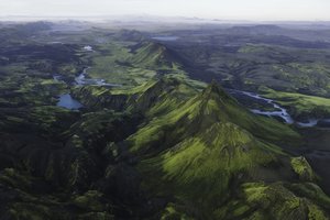 Обои на рабочий стол: горы, долина, исландия, реки