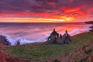 Обои на рабочий стол: Lamberton, scotland, Smugglers dawn, united kingdom