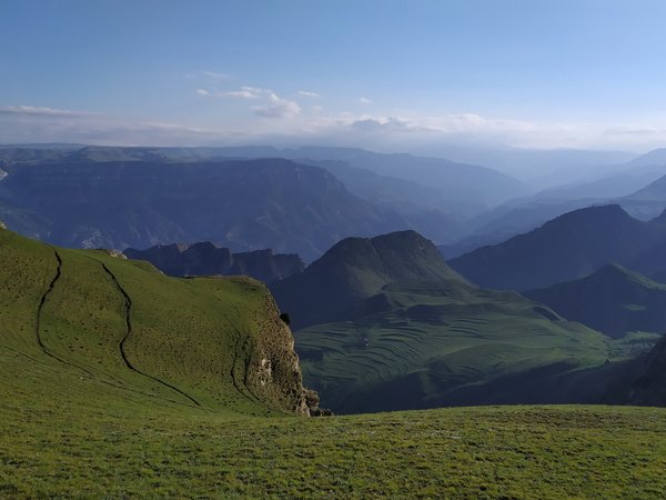 clouds, landscape, mountains, nature, sky