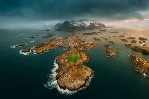 Обои на рабочий стол: landscape, Lofoten Islands, norway